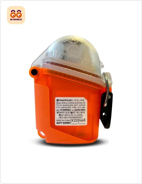 Marine GPS Rescue Locator – Orange Waterproof Safety Beacon for Boating