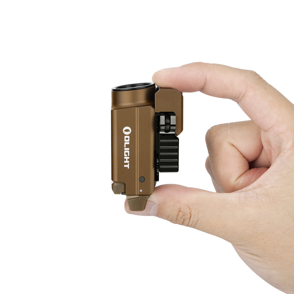Olight Baldr S BL Desert Tan 800 Lumens Rail Mounted Weapon Light, w/Blue Laser
