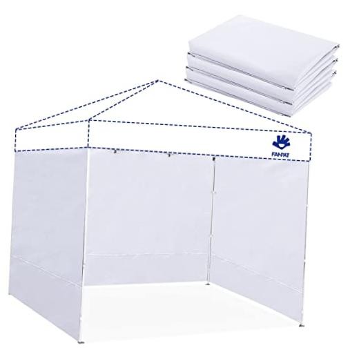 Instant Canopy Tent Sidewalls for 10×10 Pop Up Canopy 10*10ft 3pcs White