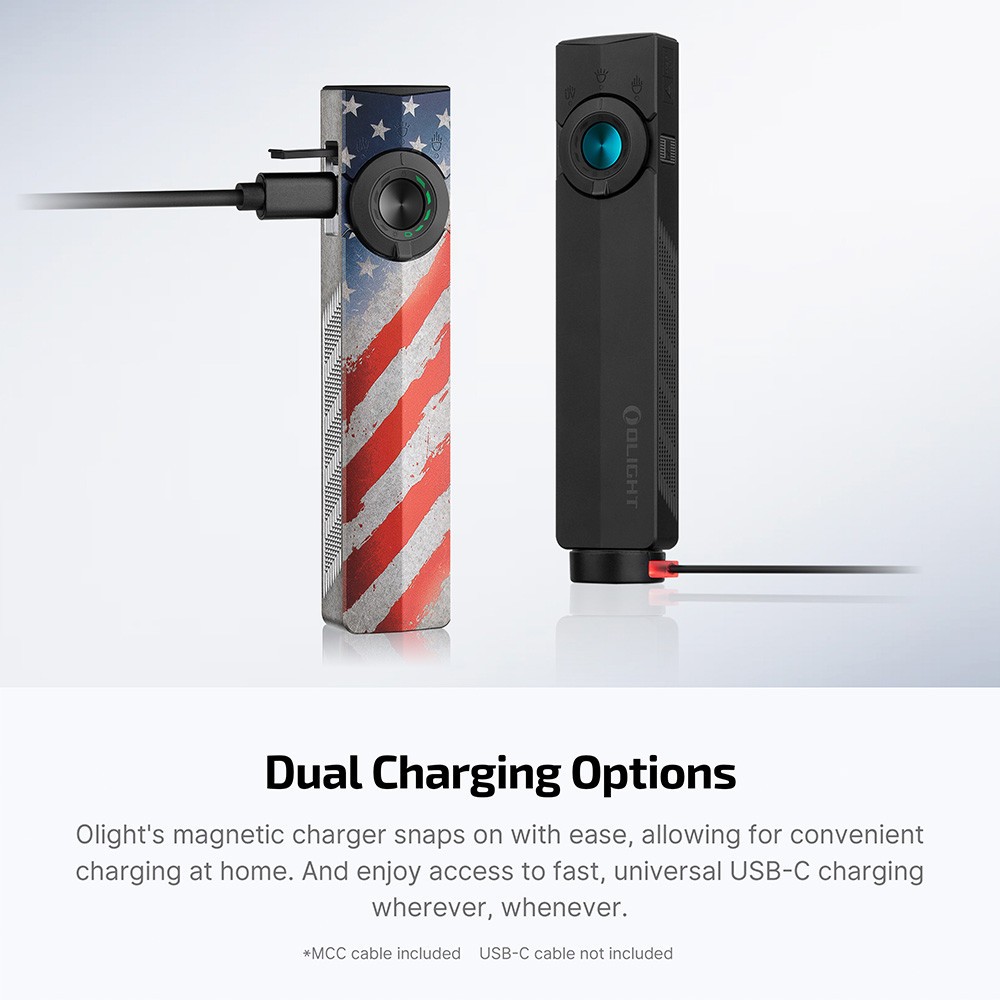 Olight ArkPro Class 3R Stars & Stripes Edition CW & ArkPro Holster, 1500 Lumens