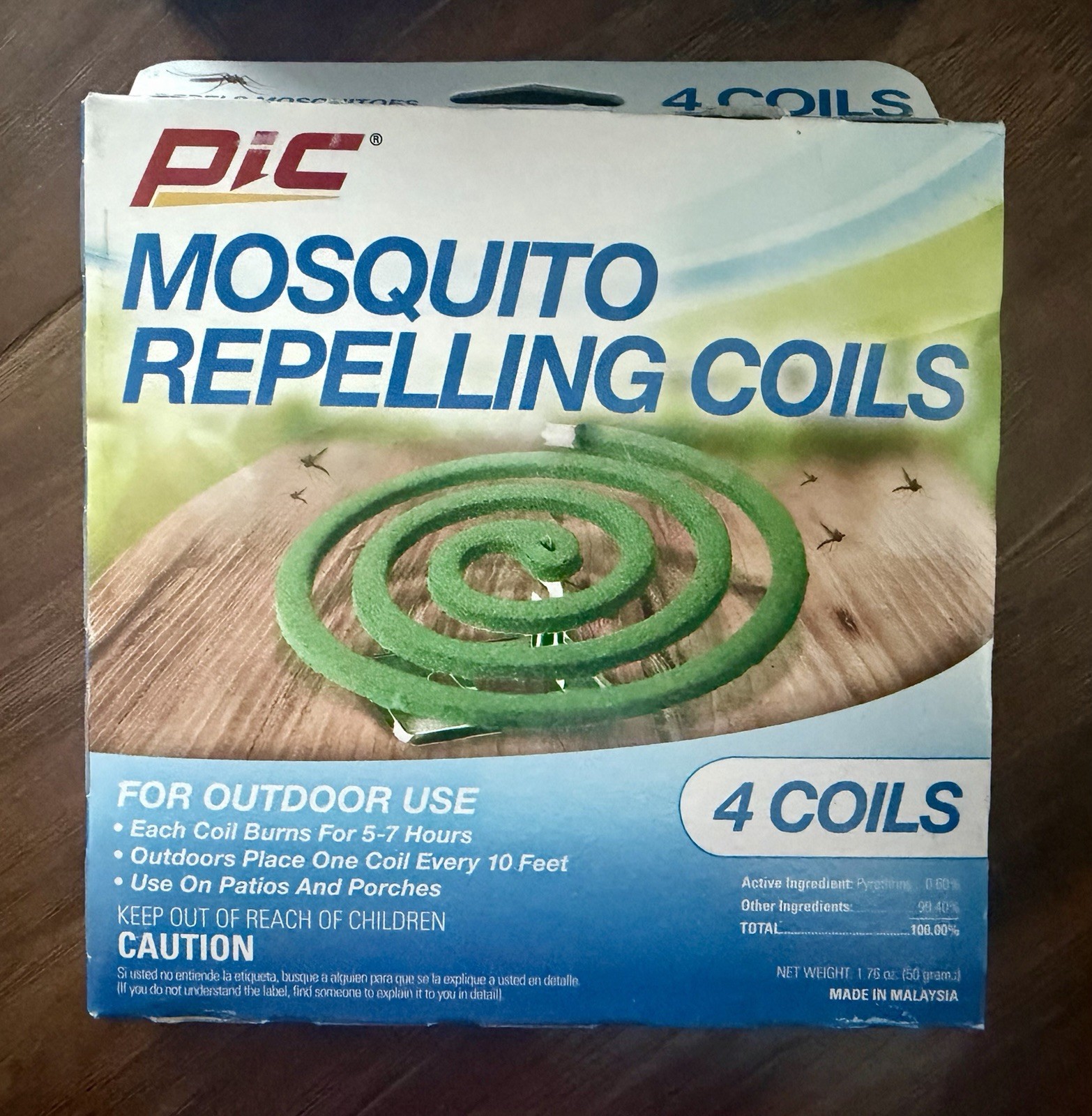 PIC Citronella Mosqu Repelling Coils (12 Packs) 48Coils, go-bug free!