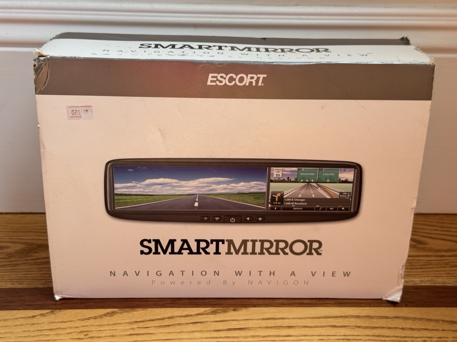 Escort SmartMirror GPS Navigation Rear View Mirror Bluetooth Open Box Never Used