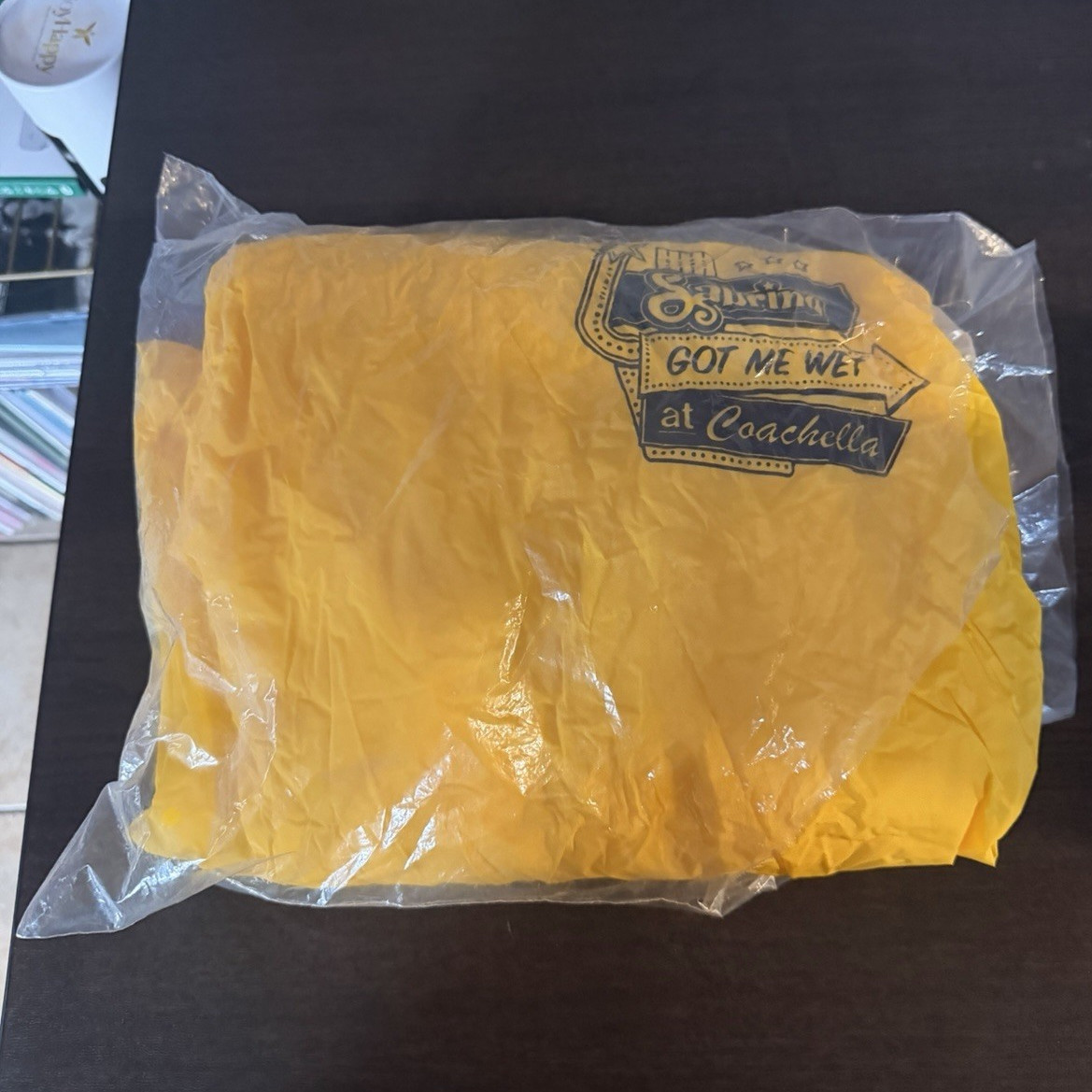 Sabrina Carpenter Yellow Plastic Rain Poncho Got Me Wet at Coachella 2026 Unisex