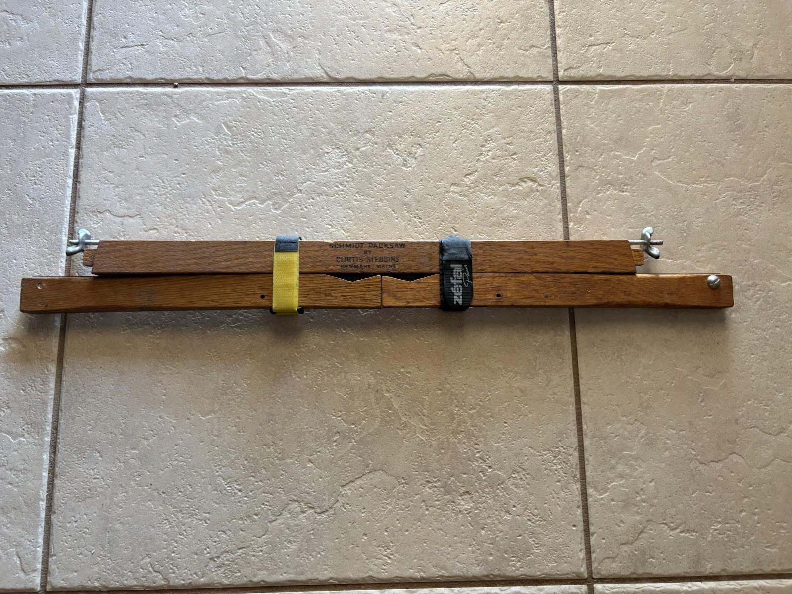 Vintage Original Schmidt Camping Packsaw Portable Bucksaw Maine Made USA Rare