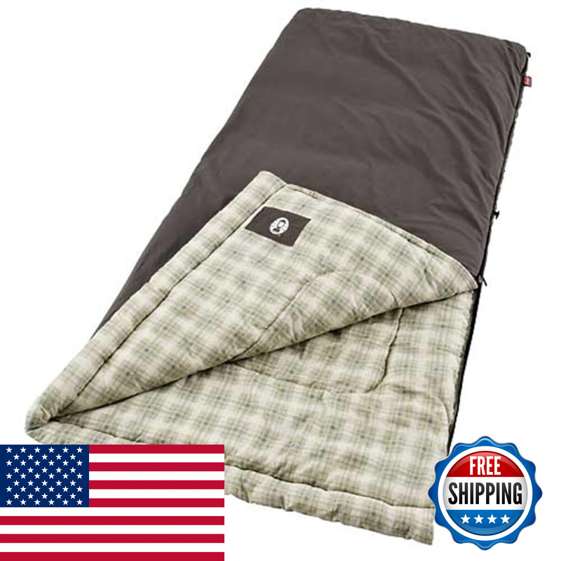 Coleman Heritage Big Tall 10F Flannel Sleeping Bag Xl Sleeping Bag Fits Adults