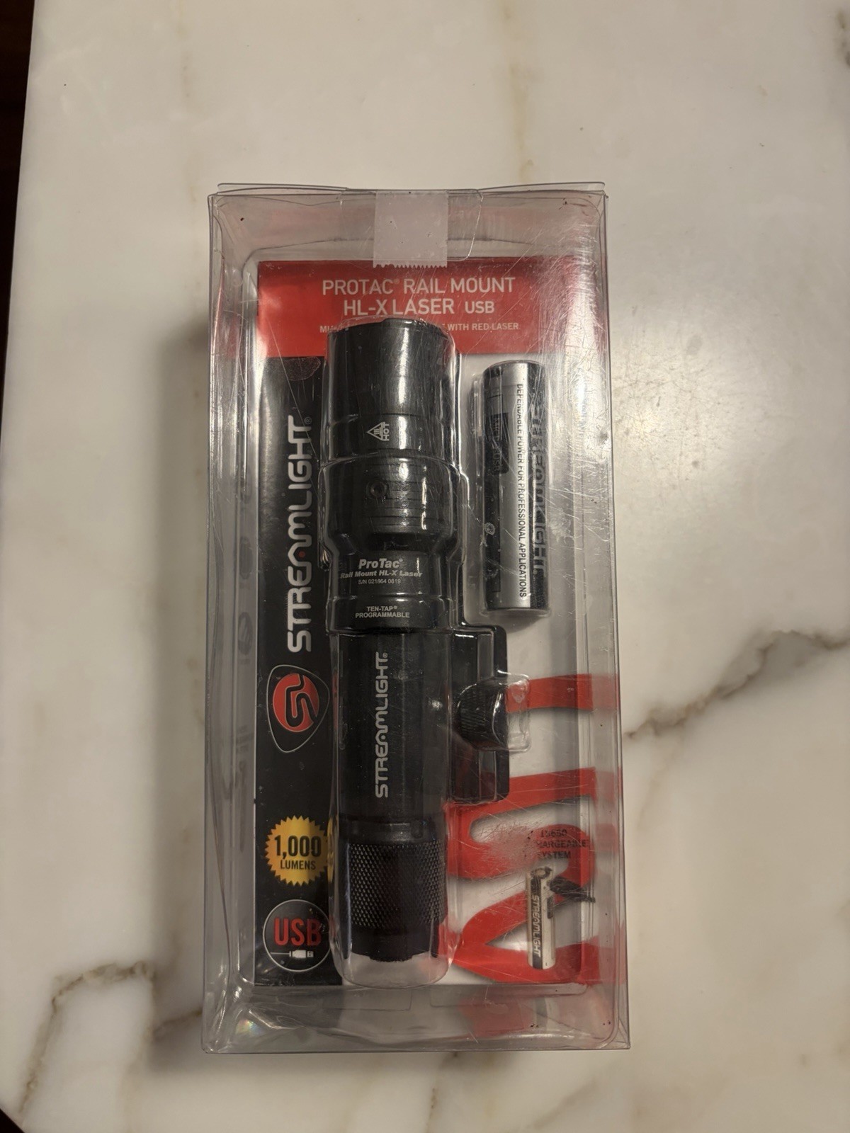 Streamlight ProTac Rail Mount HL-X Laser 1000 Lumens Tactical Light Red Laser
