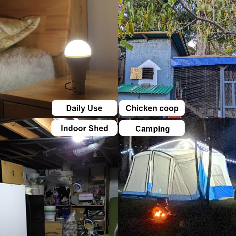 Portable Solar Light with Auto On Off Mode for Indoor Home and Chieken Coop, …
