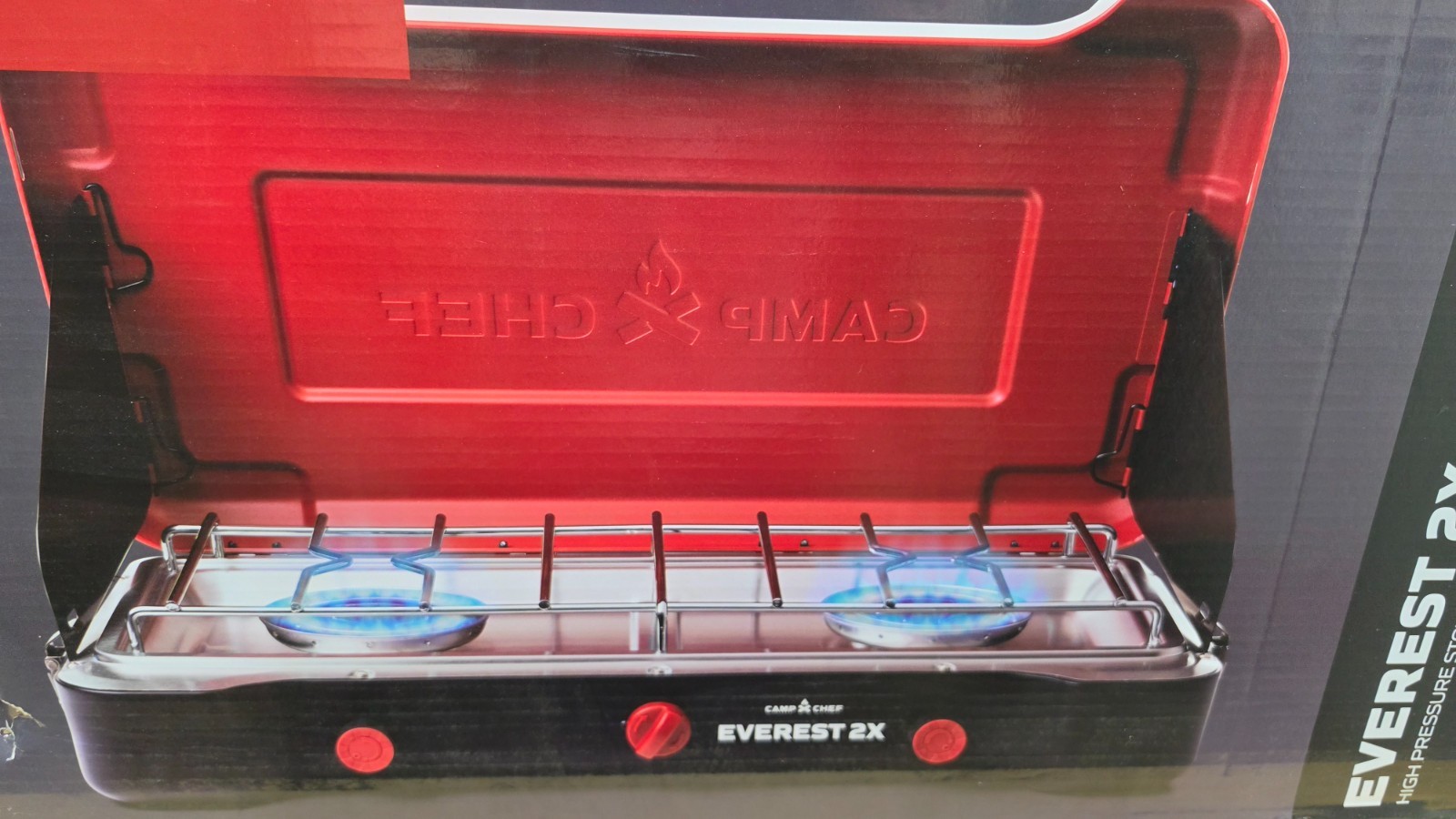 Camp Chef Everest 2X 2-Burner Portable Camping Stove, 40,000 BTUs, Propane NEW