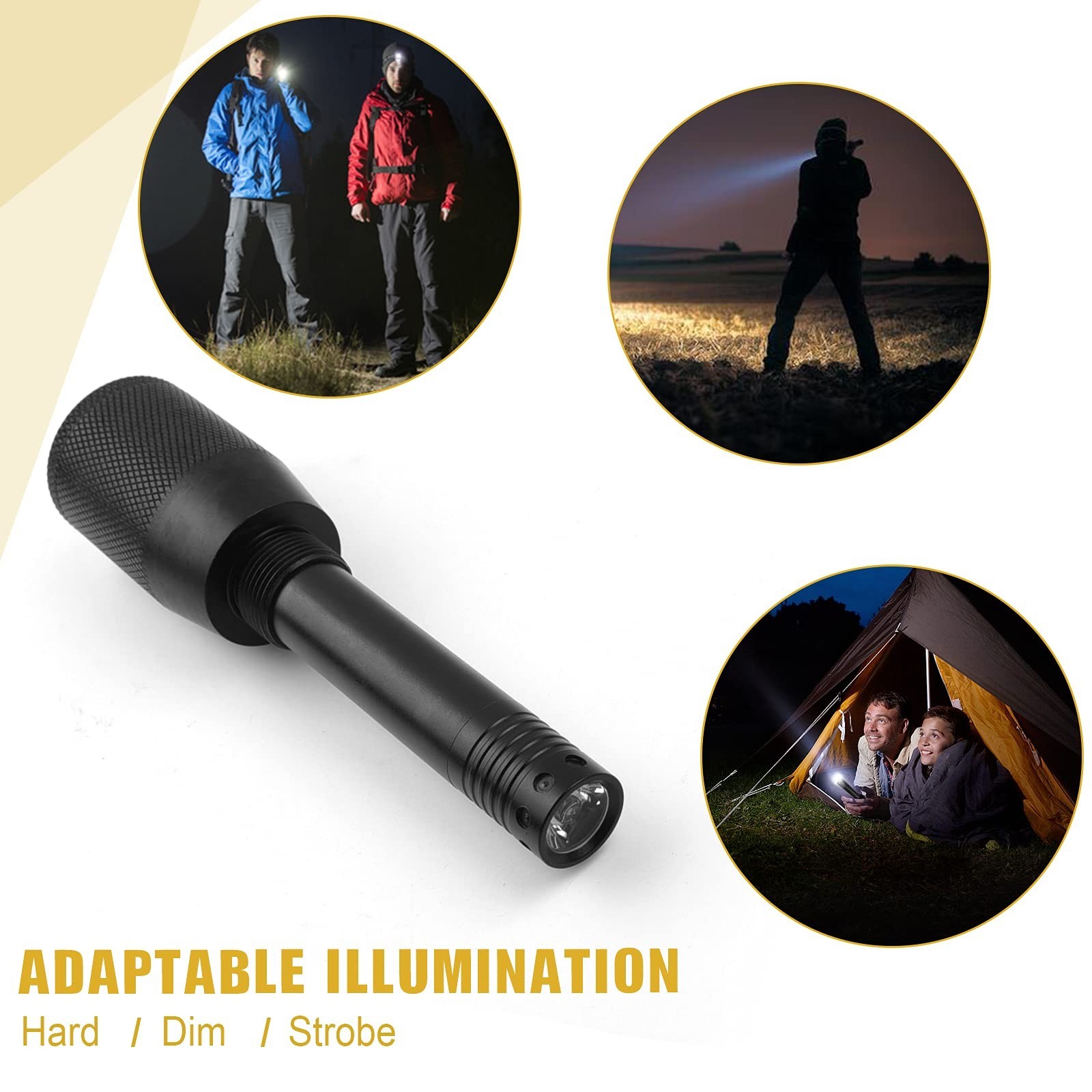 Folding Camping Shovel 38″ with Pickaxe – Tactical Survival Multitool for Hiking