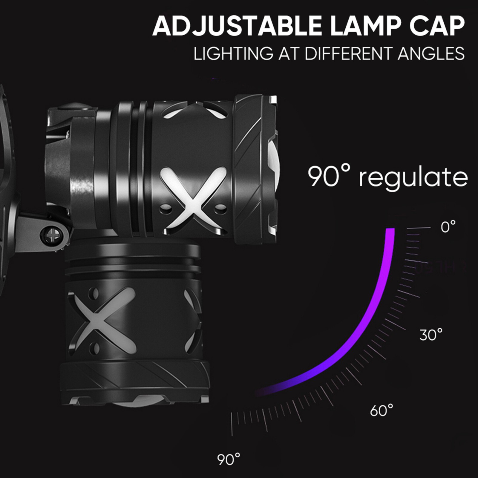1200000LMS LED Headlamp Rechargeable USB Super Bright Zoom Head Torch Headlight