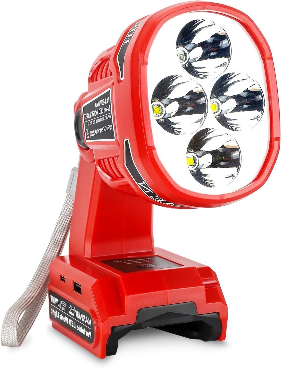 Cordless Flashlight for Craftsman 20V Battery LED Work Light for Jobsite Camping