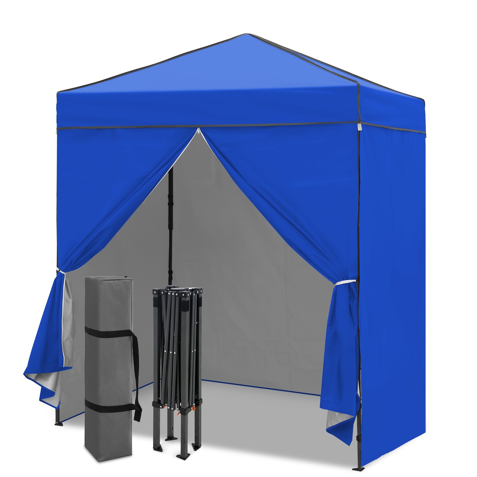EAGLE PEAK Instant Pop Up Canopy with Adjustable Sun Wall 6×4 with 4 Sidewalls