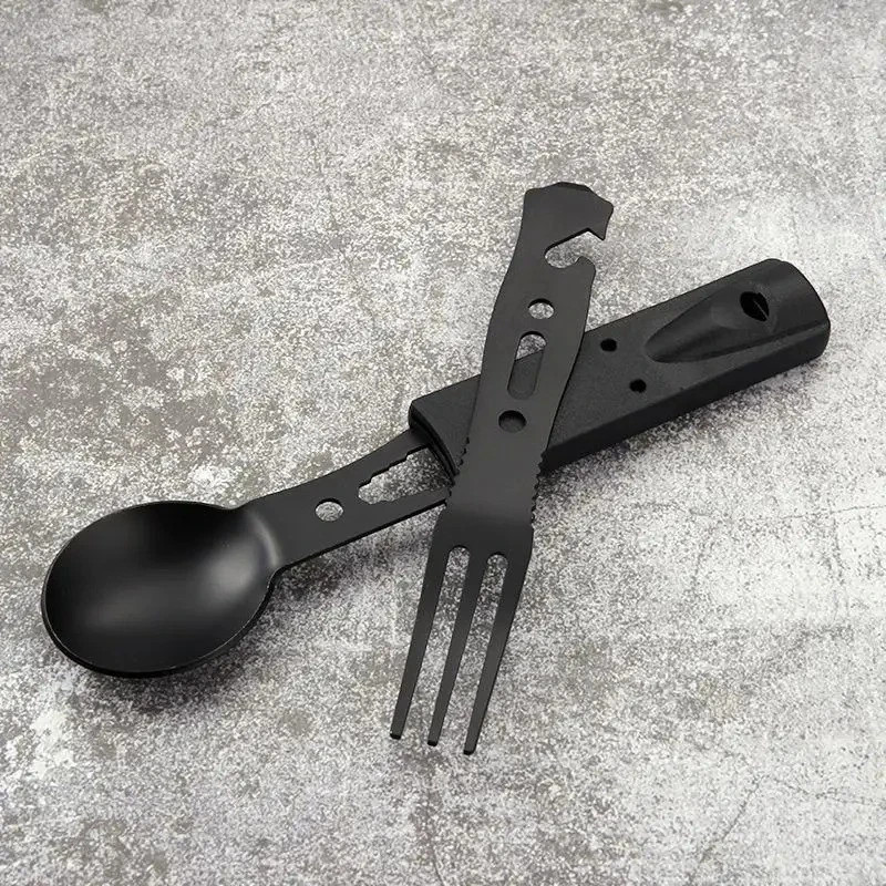 7 in 1 Multi Tool Fork Knife Spoon Camping Survival Tool Kit