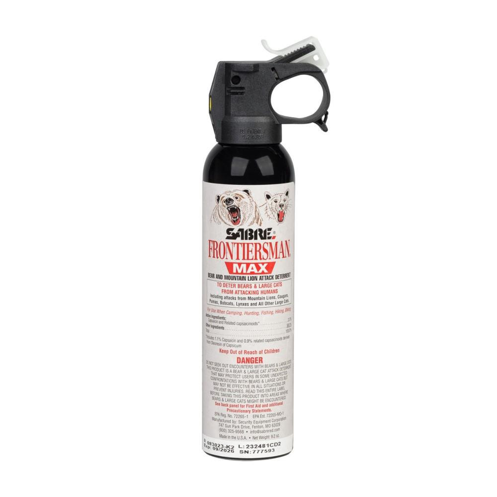 SABRE Frontiersman MAX 9.2 oz Bear And Mountain Lions Spray, 40 ft Range