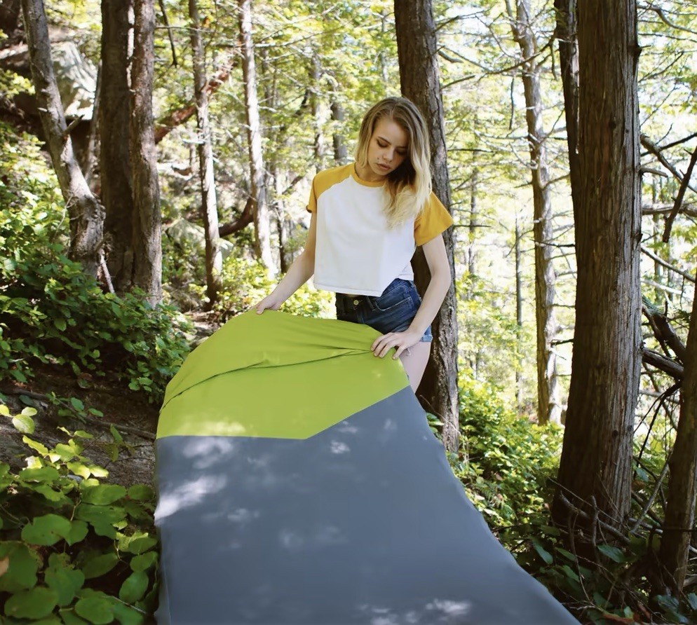 KLYMIT V Sheet Luxe Green/Grey 76″ X 30″ Sleeping Pad Cover For Static V Luxe