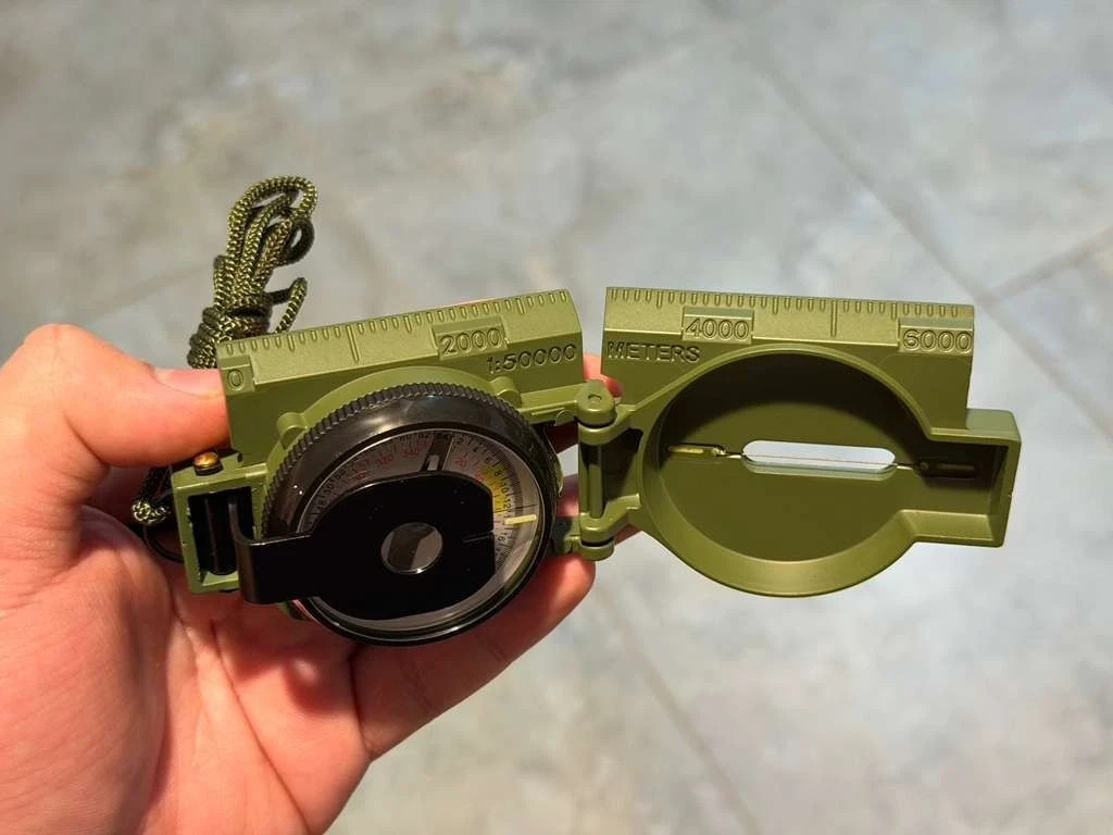 Cammenga Model 3h Tritium Lensatic Compass Olive Drab US MilitaryPouch