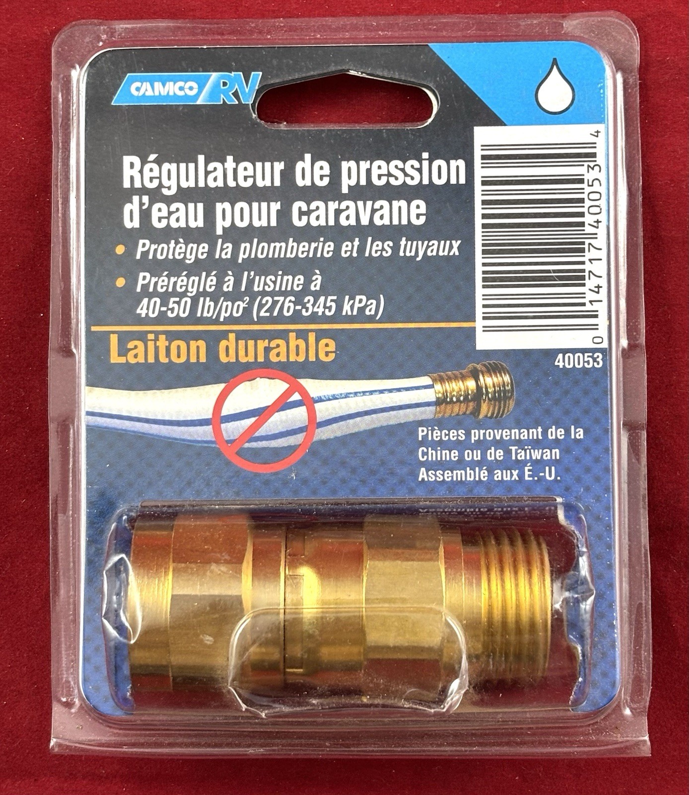 Camco Brass Water Pressure Regulator 40053