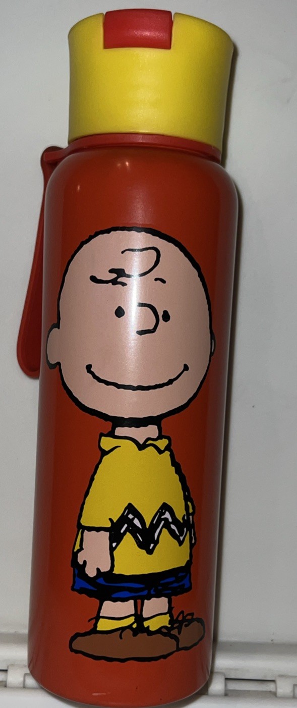 Peanuts Stainless Steal Water Bottle 25oz Red New W/Defects As Seen In Pics RARE