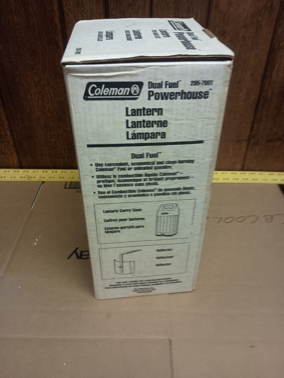 Vintage New Box Unfired Coleman 295-700T Powerhouse Dual Fuel Lantern Sealed Box