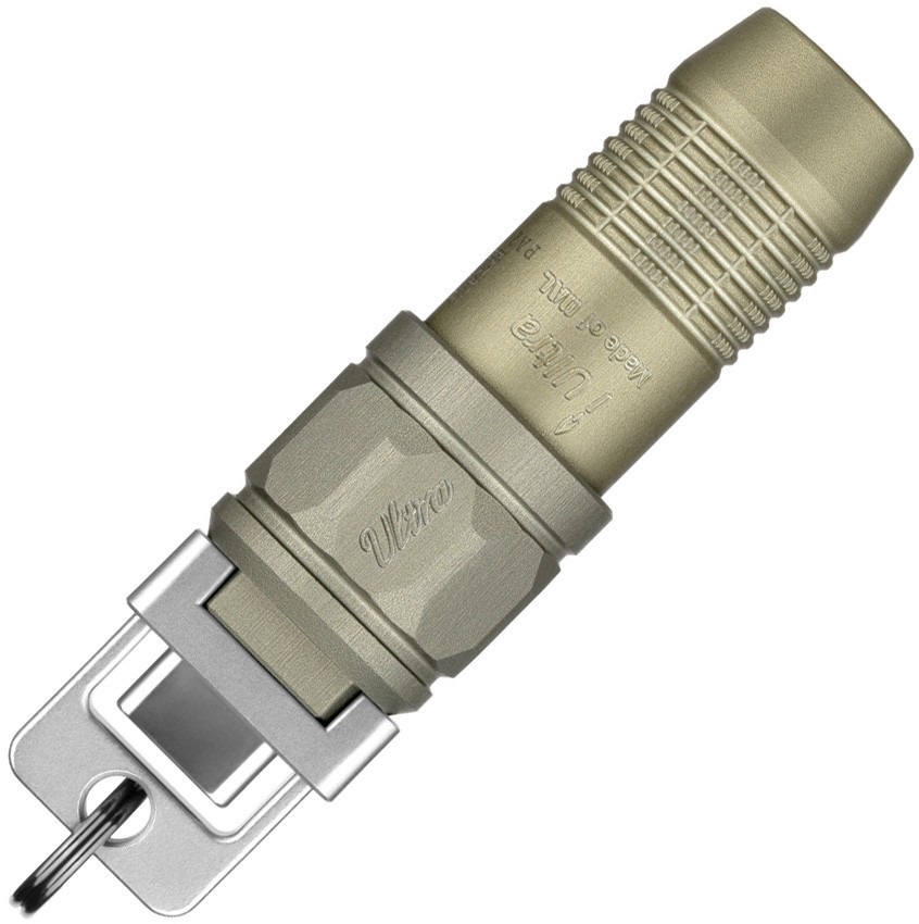 Olight iUltra Olive Green OAL keychain flashlight, 80 Lumens, USB-C Charging