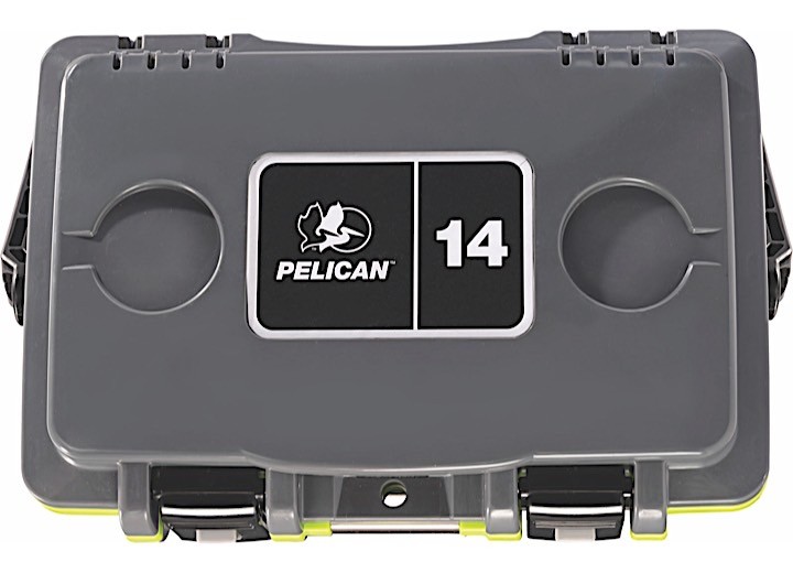 Pelican 14Q-1-DKGRYEGRN 14Qt Elite Cooler Dark Gray/Green