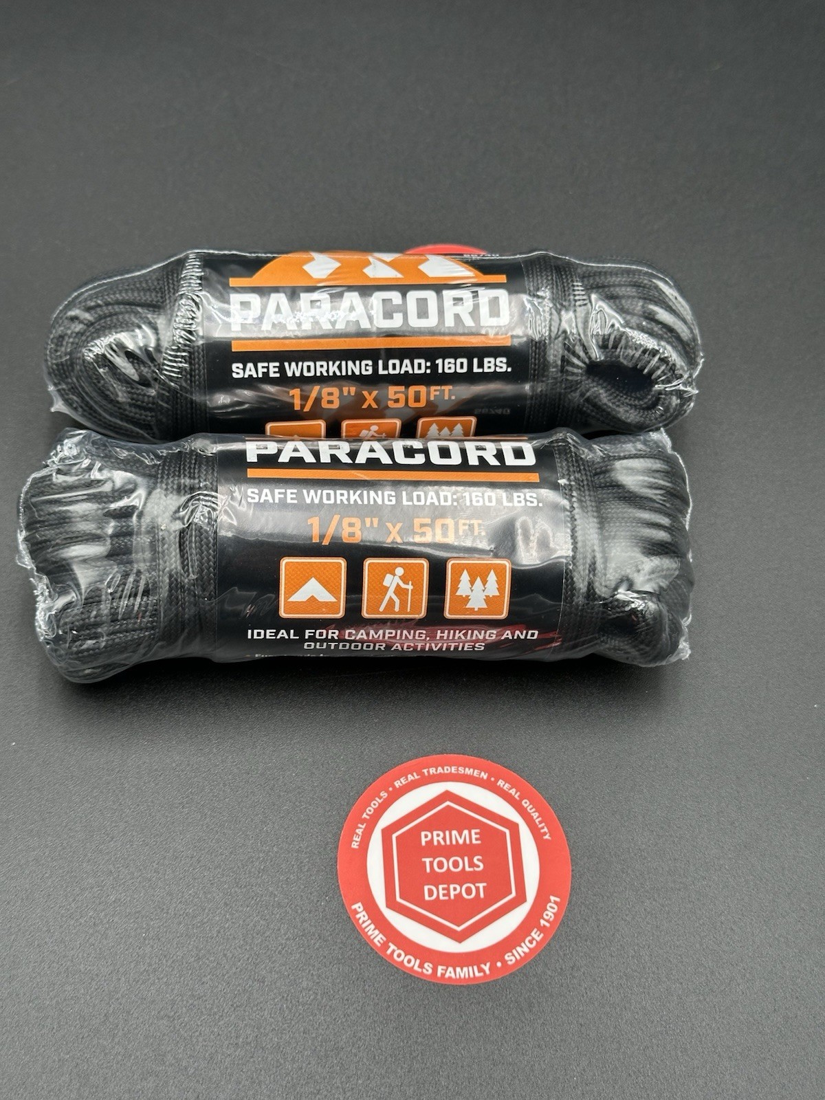 Paracord 1/8″ x 50 ft. 160 lb. Capacity Utility Cord Rope 56740 NEW 2-PK