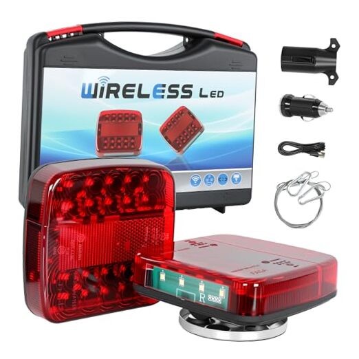 Wireless Trailer Lights Magnetic, New Rechargeable LED Trailer Light Kit, IP65