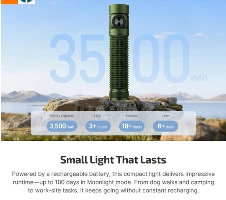 Baton 4 Pro Dual Switch High Lumen Compact EDC Flashlight