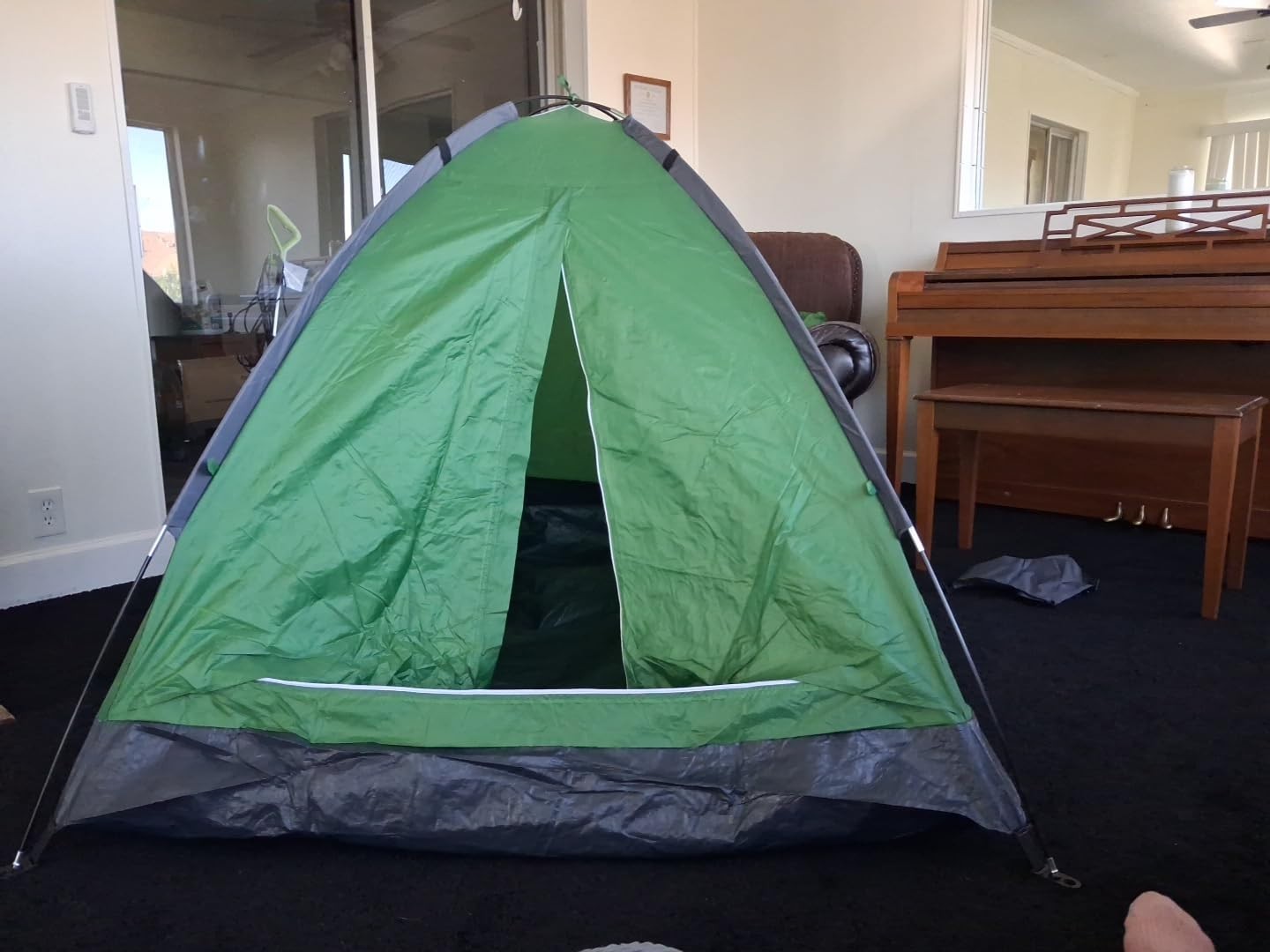 2 Person Camping Tent w/Rain Fly Carrying Bag Hiking Fishing Hunting Backpacking