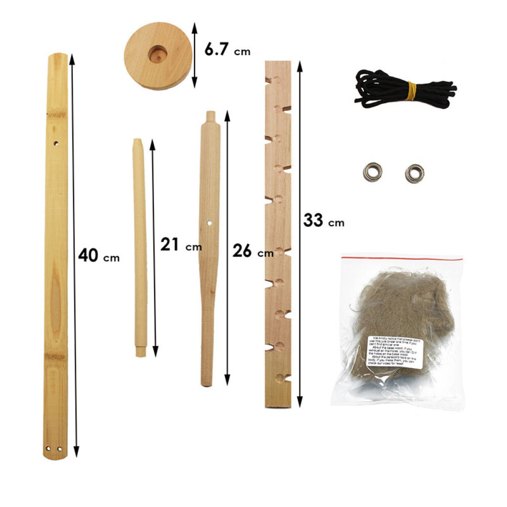 Outdoor Primitive Fire Starter Tool Wood Bow Drill Survival Friction Kit single