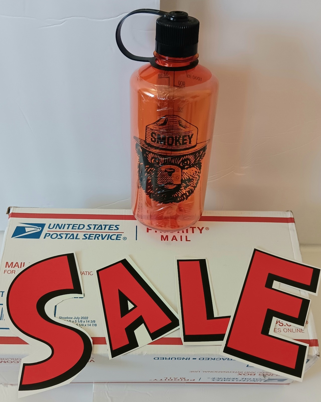 Filson SMOKEY BEAR water bottle Brand New plastic sealed 32oz Nalgene Sold Out!