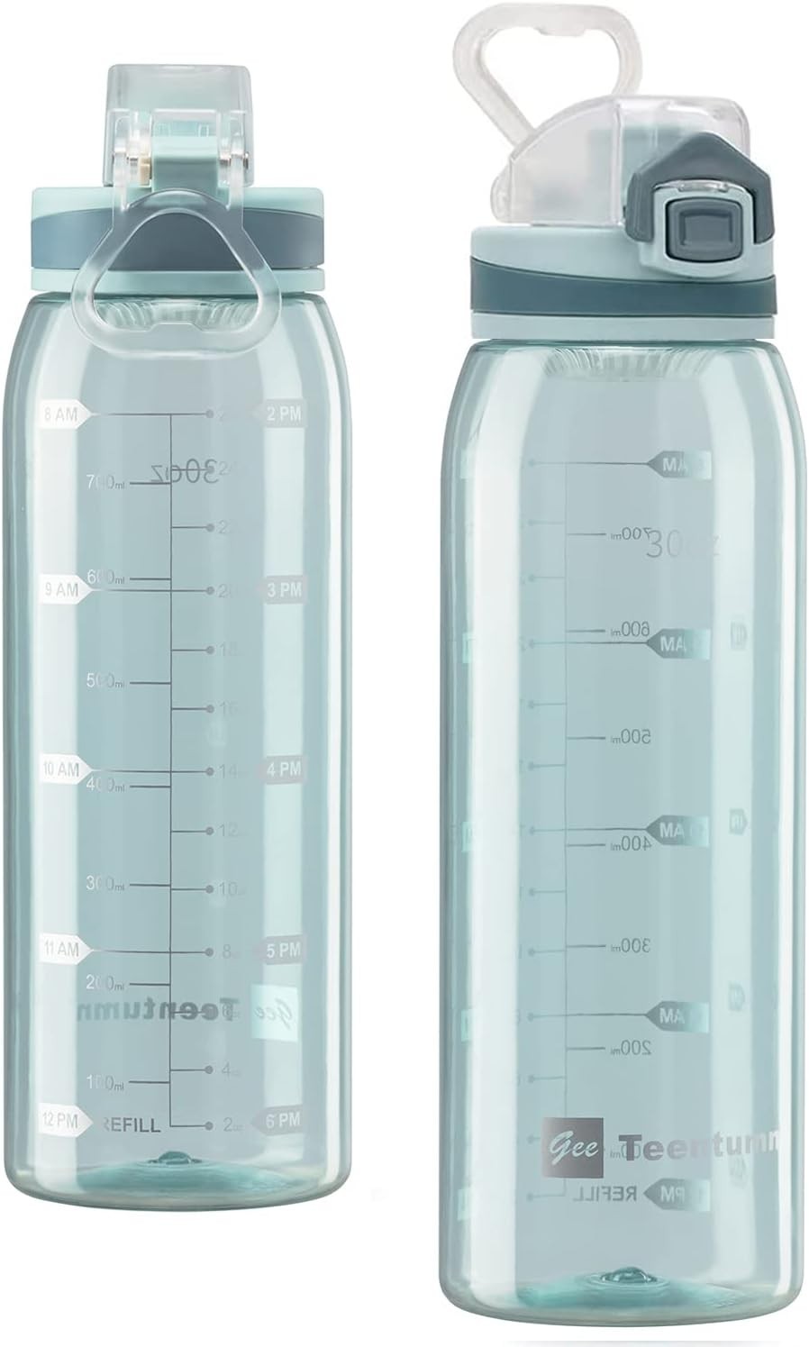 30oz Portable Water Bottle with Flip Top & Hydration Reminders – Take Anywhere!
