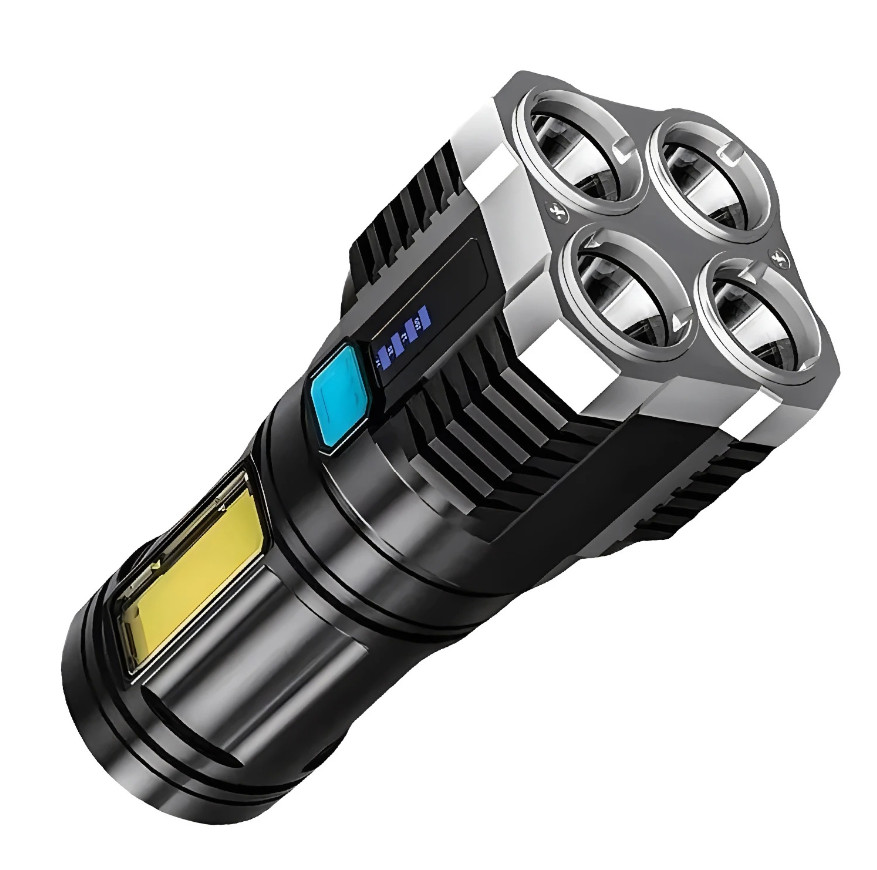 1pc Rechargeable LED Flashlight Waterproof Long Range Camping Torch – NEW