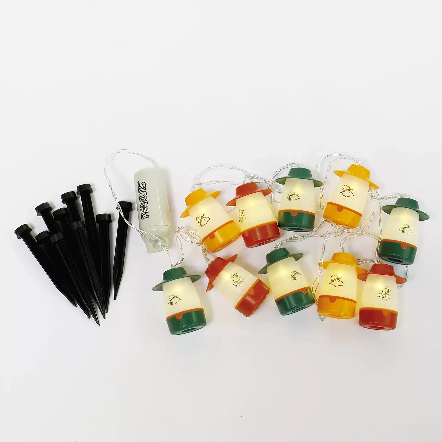 Peanuts Beagle Scouts Mini Lantern 10-piece String Light Set (New in Box)