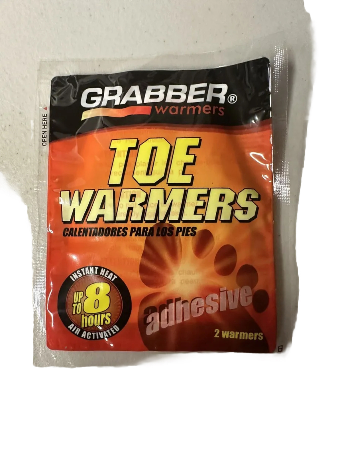 Grabber Warmers ECTWFL 10 Pack 3in. x 4in. 8+Hour Toe Warmer