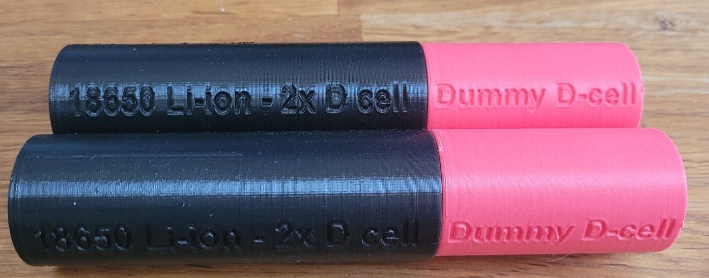 2x 18650 Li-Ion to 6D-Cell ADAPTER – Nerf Conversion