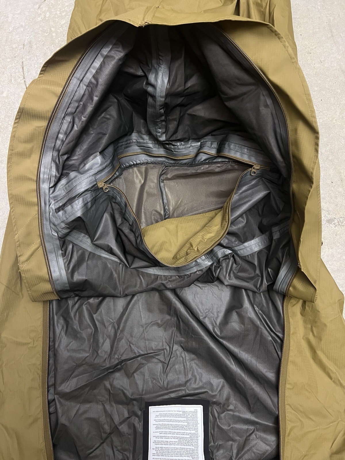 Bivy Cover, Coyote Brown, NSN 8465-01-574-4005 REGULAR/LONG