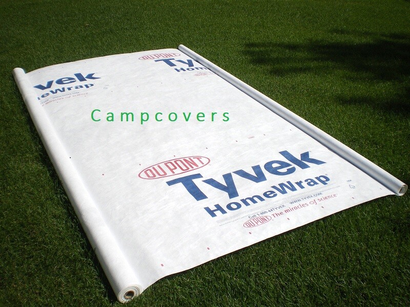 7 X 4 Ft. Tyvek DuPont Homewrap Ground Sheet Tarp Footprint w/ 6 Tyvek LOOPS