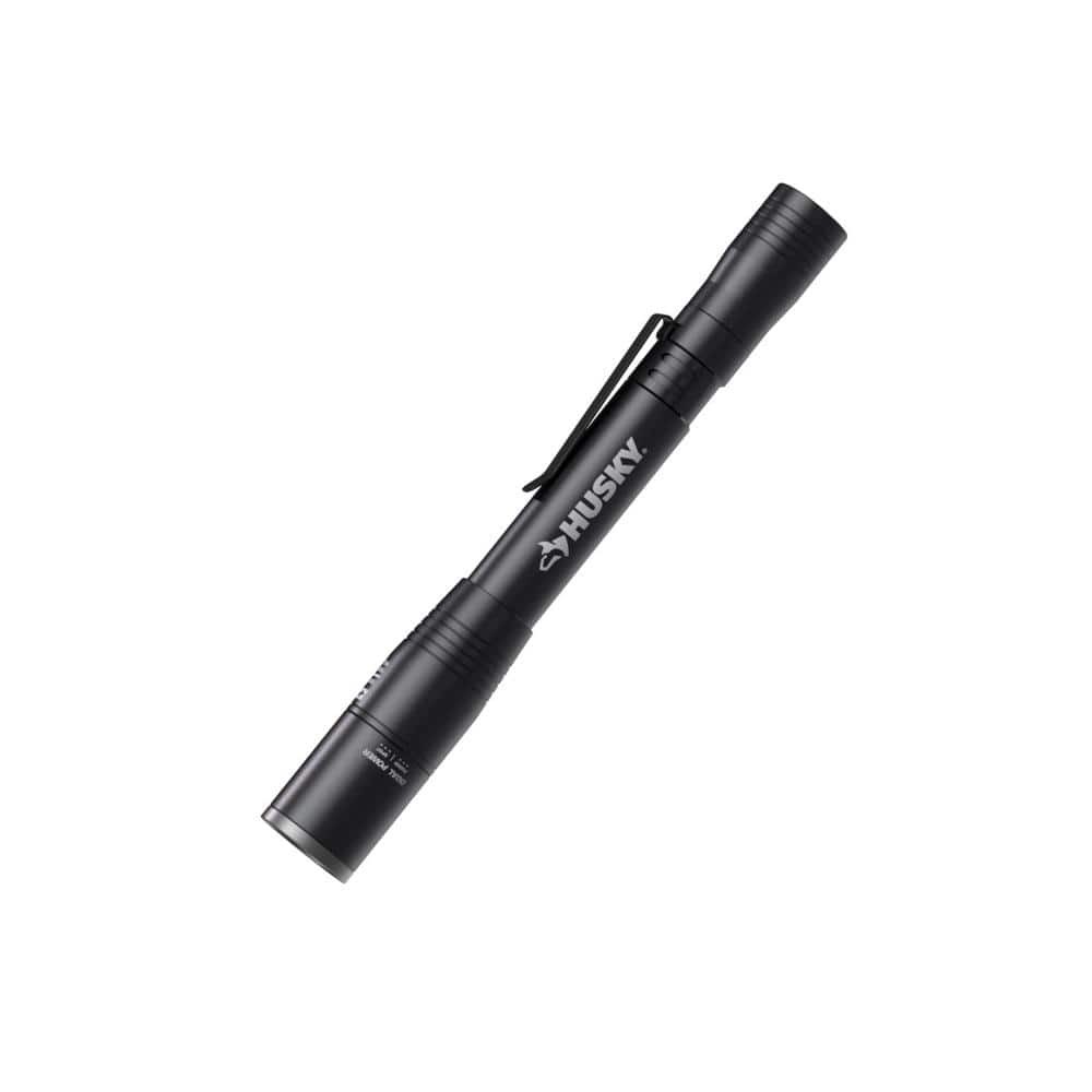 Husky 400-Lumens Dual Power LED with UV Focusing Penlight Flashlight