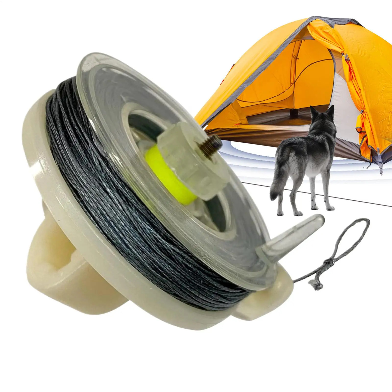 Perimeter Trip Wire 82ft Weatherproof Early Warning Camping Alarm Security Coil