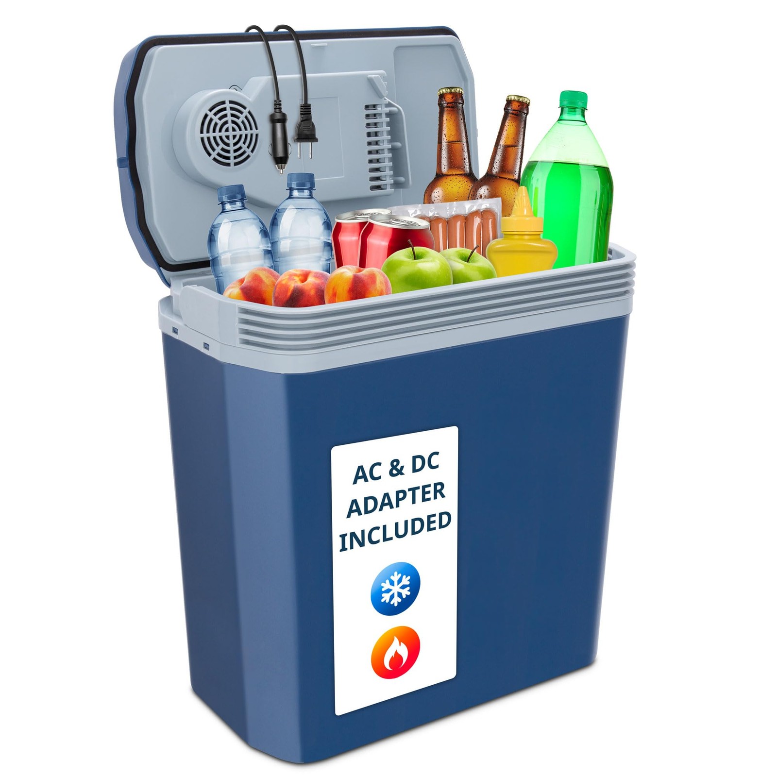 Electric Cooler & Warmer with Handle | 24 L Portable Thermoelectric Fridge fo…