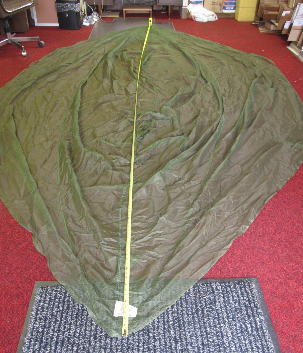 US MILITARY INSECT MOSQUITO NET BAR FIELD NETTING COT COVER WITH 4 POLES
