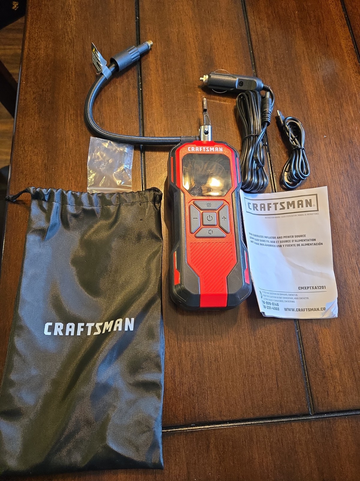 Craftsman USB Cordless Inflator & Power Source CMXPTXA1201