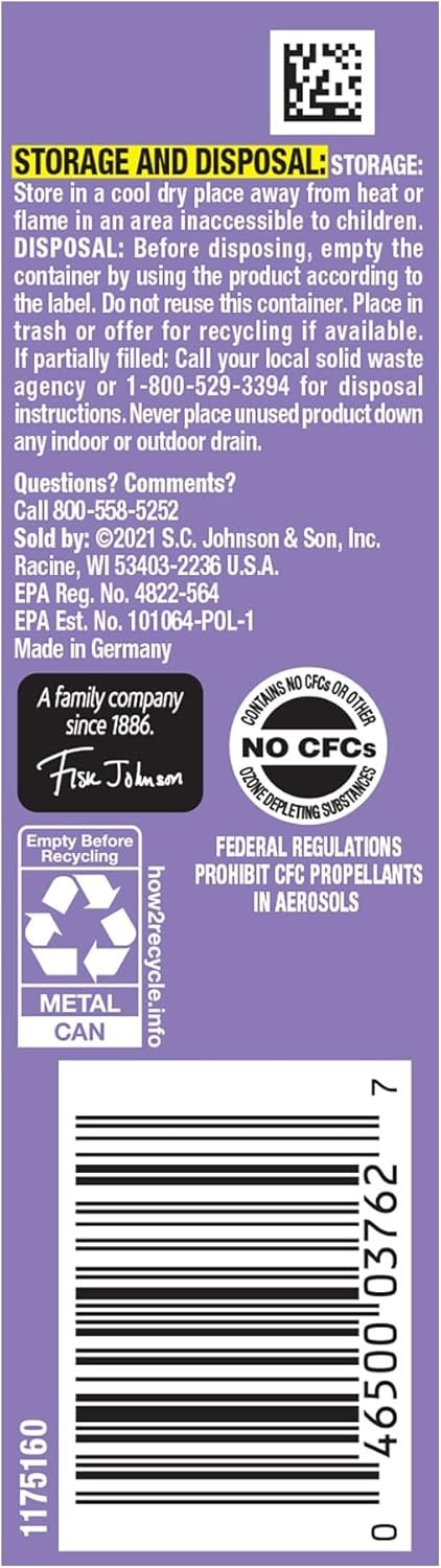 OFF! Clean Feel Insect Repellent Aerosol with 20% Picaridin, Bug Spray 5 oz