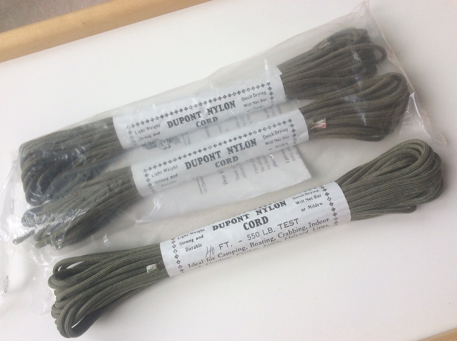 550 LB 40 Ft Nylon Parachute Cord , Camping, Boating by Dupont X 3