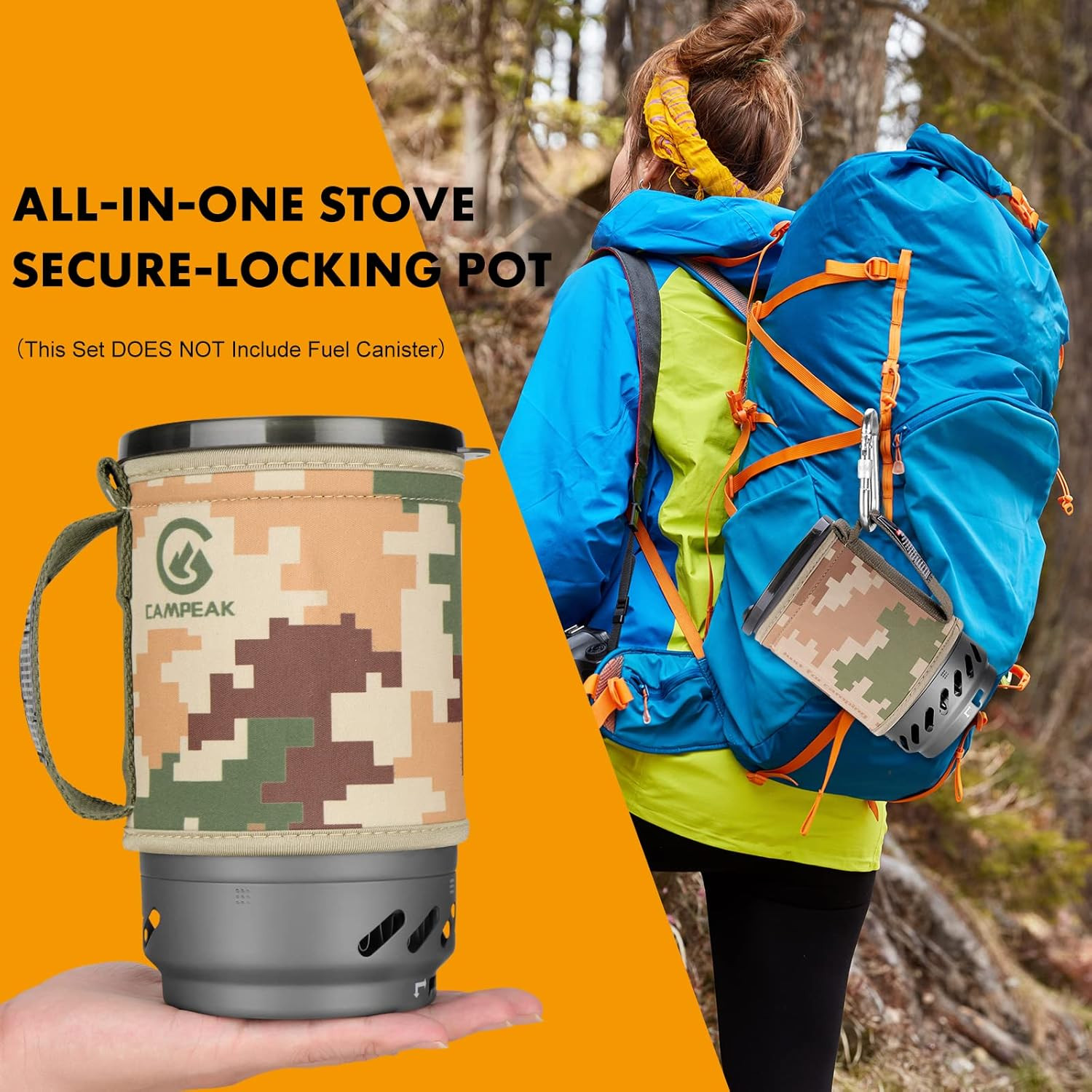 Gen Camping Stove Cooking System | Portable Camping Backpacking Jet Burner