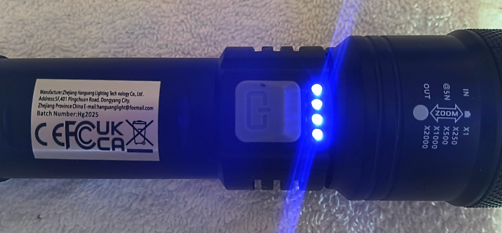 2025 USB Charging LED ZOOM FLASHLIGHT Has 300 Lumens Maximum & Battery Indicator
