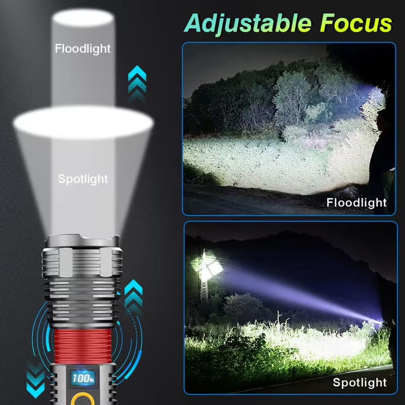 NEW 3000 Lumen GARBERIEL GF 1510 Rechargeable Li-Ion 26650 Aluminum Flashlight
