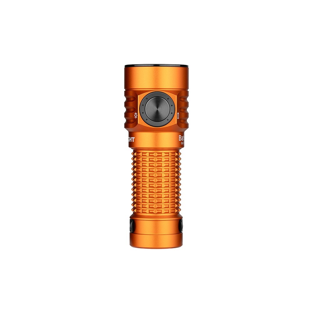 Olight Baton Turbo Orange Compact EDC Flashlight, 510m Long Range Beam, 1000 Lum