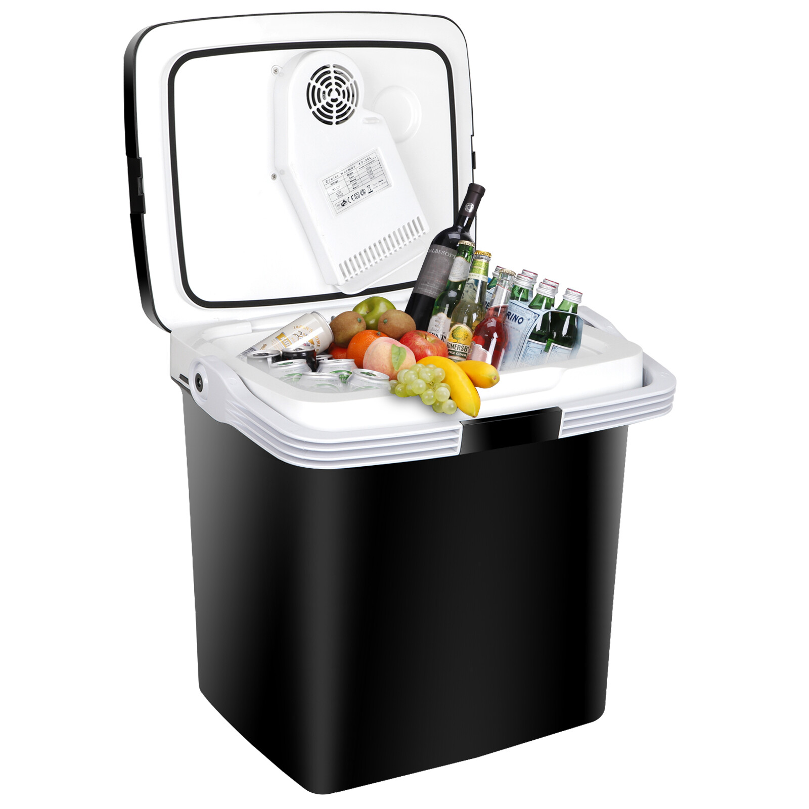 12V DC Electric Mini Fridge Cooler and Warmer Refrigerator with Handle for Car